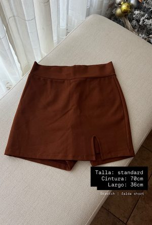 FALDA SHORT | MARRON
