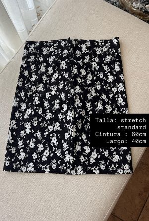 FALDA FLORAL | NEGRO